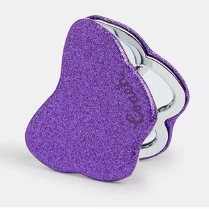 Coach Purple Glitter Butterfly Compact Mirror NWT